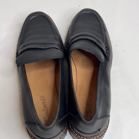Madewell $158 The Corinne Lugsole Loafer in Black Size 10 NE526 NEW - Picture 5 of 11